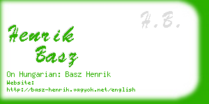 henrik basz business card